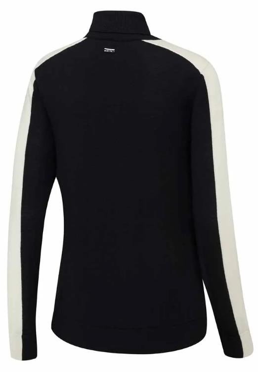 PING Lockett Roll neck pull femme, noir/chalk