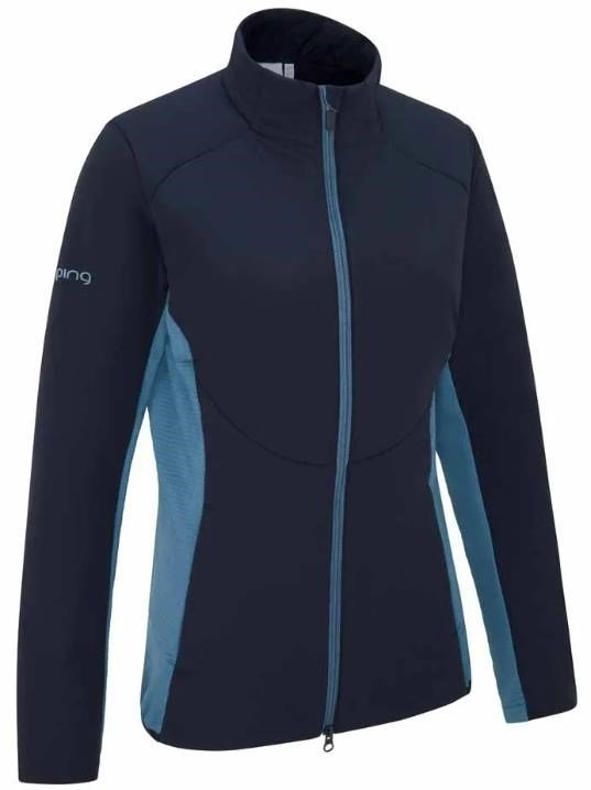 PING Casey insulated hybrid veste femme, navy/blue fusion