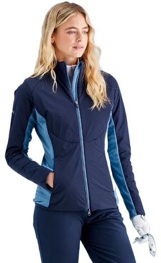 PING Casey insulated hybrid veste femme, navy/blue fusion