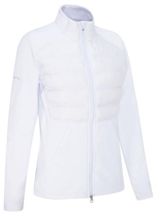 PING Clare Zoned fleece veste femme, blanche