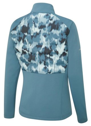 PING Clare Zoned fleece veste femme, blue fusion/navy multi