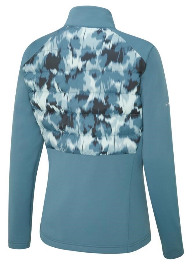 PING Clare Zoned fleece veste femme, blue fusion/navy multi