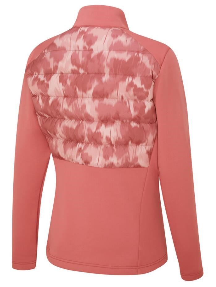 PING Clare Zoned fleece veste femme, rose/rose multi