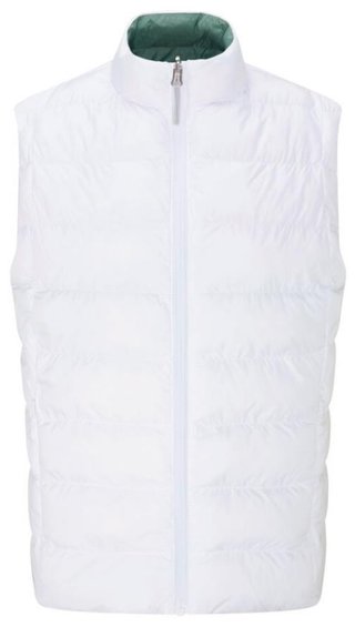 PING Samantha Clo® insulated reversible gilet femme, blanc/eucalyptus multi