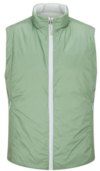 PING Samantha Clo® insulated reversible gilet femme, blanc/eucalyptus multi