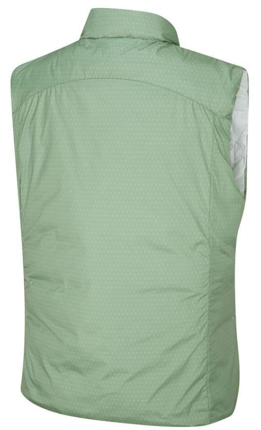 PING Samantha Clo® insulated reversible gilet femme, blanc/eucalyptus multi