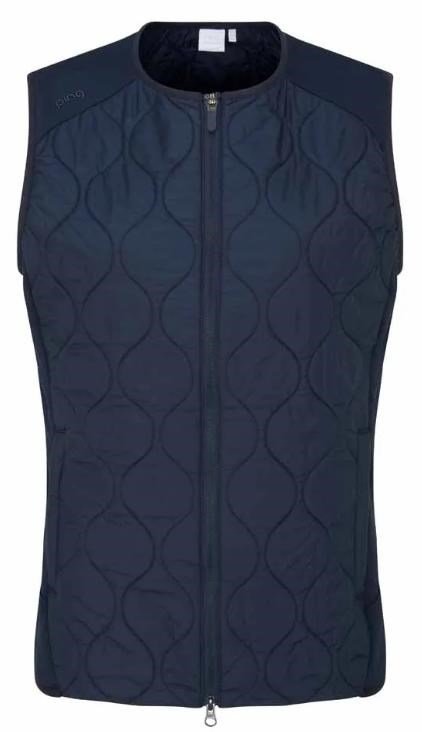 PING Seren insulated collarless gilet femme, marine