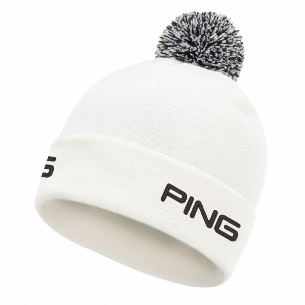 PING Cresting Knit bonnet d'hiver homme, blanc