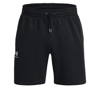 Under Armour Essential Fleece short homme, noir/blanc