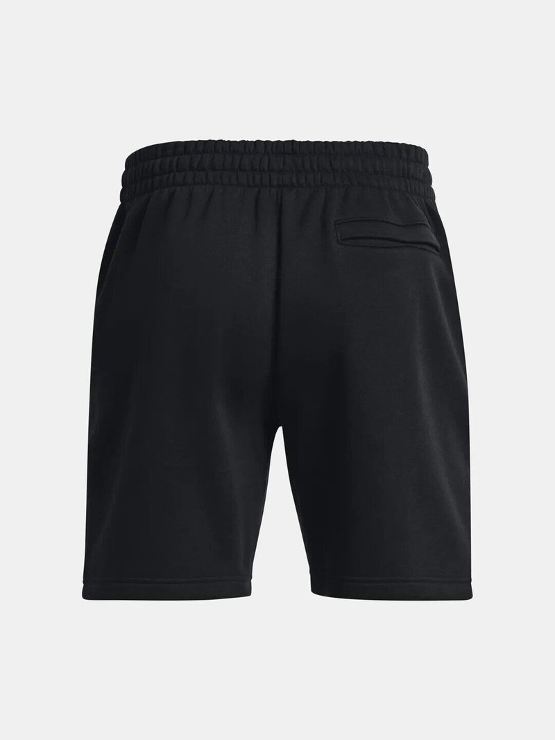 Under Armour Essential Fleece short homme, noir/blanc