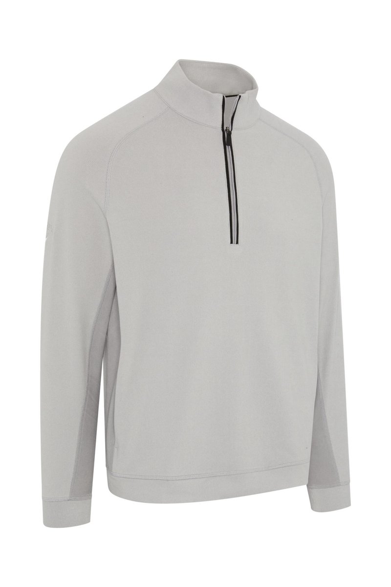 Callaway Brushed Rib 1/4 Zip sweatshirt homme, concrete