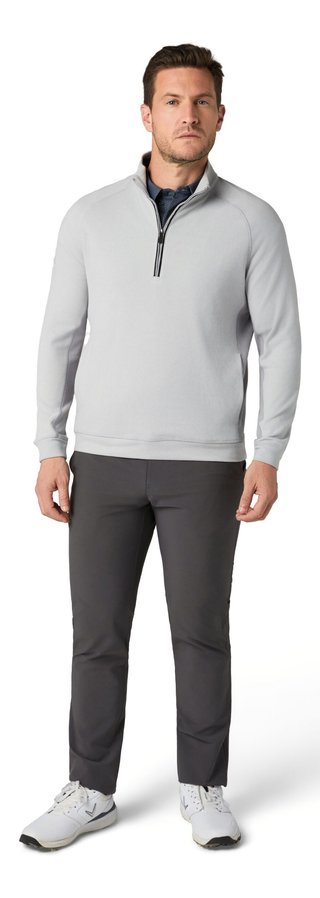 Callaway Brushed Rib 1/4 Zip sweatshirt homme, concrete