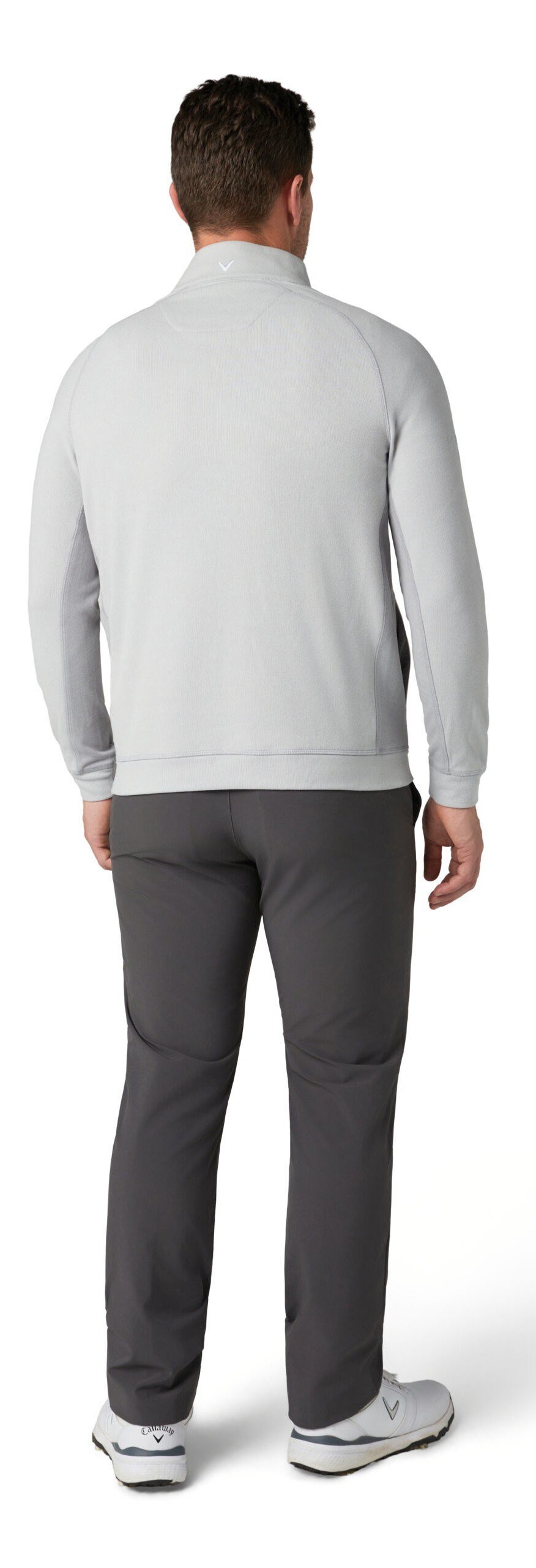 Callaway Brushed Rib 1/4 Zip sweatshirt homme, concrete