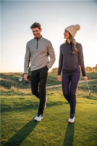 Callaway Brushed Rib 1/4 Zip sweatshirt homme, concrete