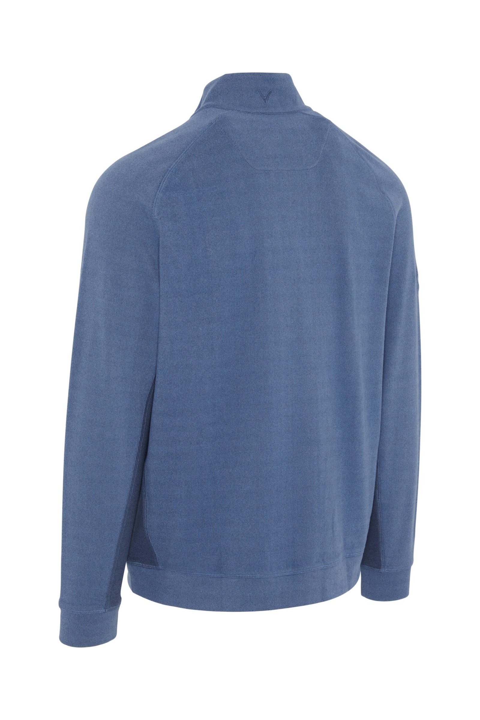 Callaway Brushed Rib 1/4 Zip sweat-shirt homme, peacoat heather