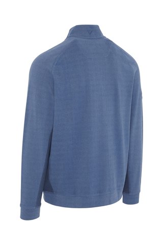 Callaway Brushed Rib 1/4 Zip sweat-shirt homme, peacoat heather