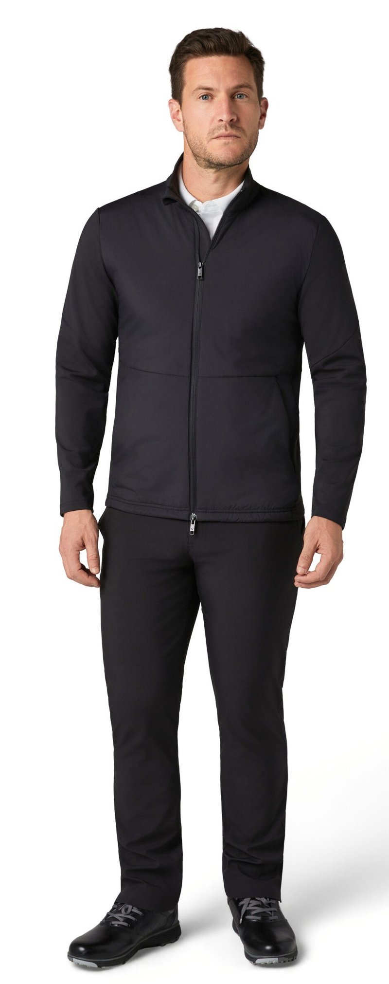 Callaway Mixed Media Full Zip veste homme, caviar