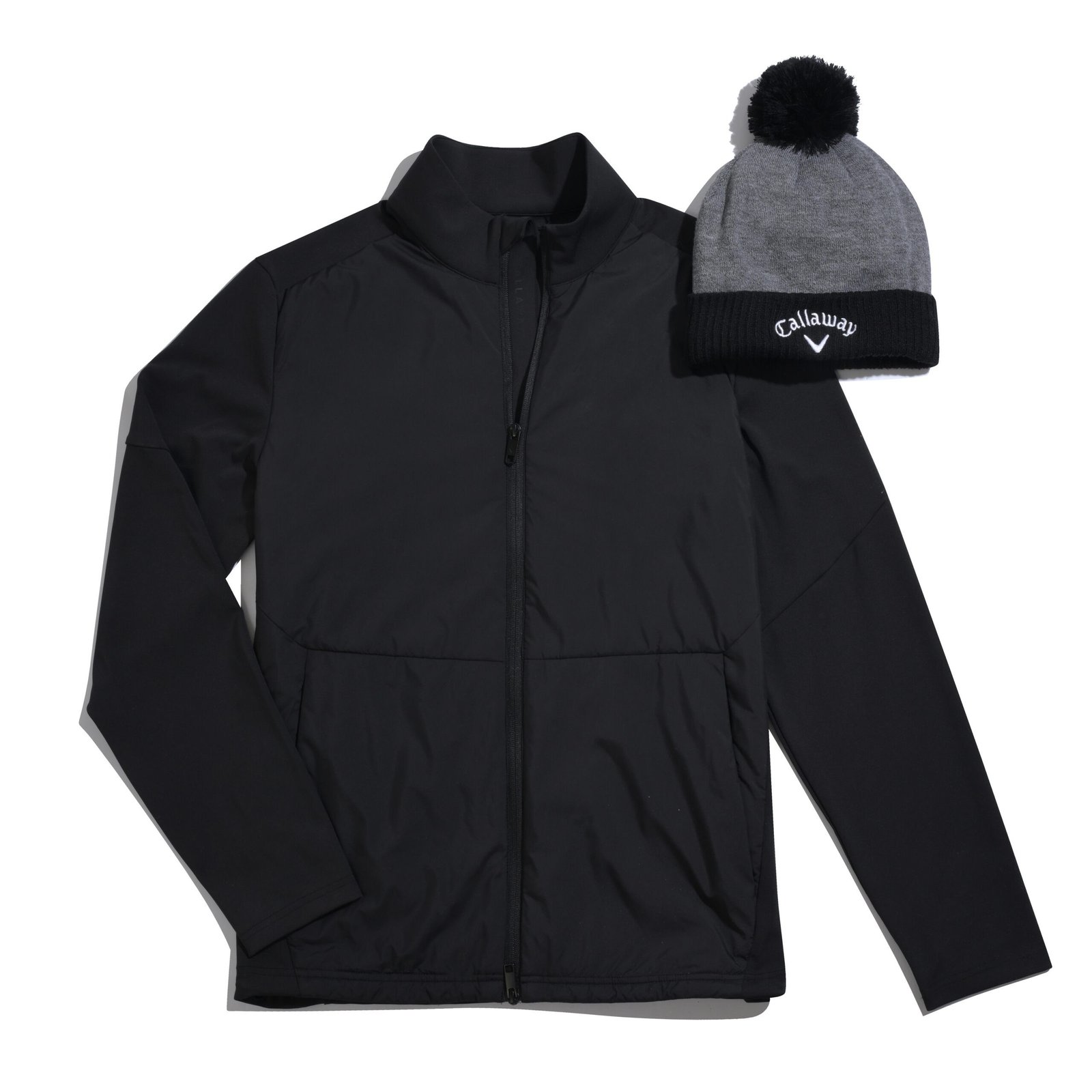 Callaway Mixed Media Full Zip veste homme, caviar