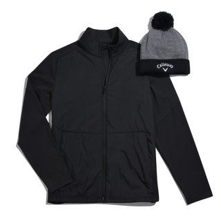 Callaway Mixed Media Full Zip veste homme, caviar