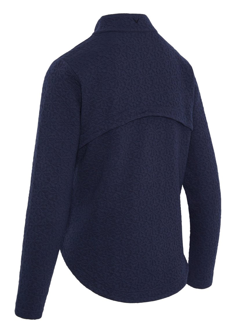 Callaway 1/2 Zip Quilted Knit sweatshirt femme, peacoat