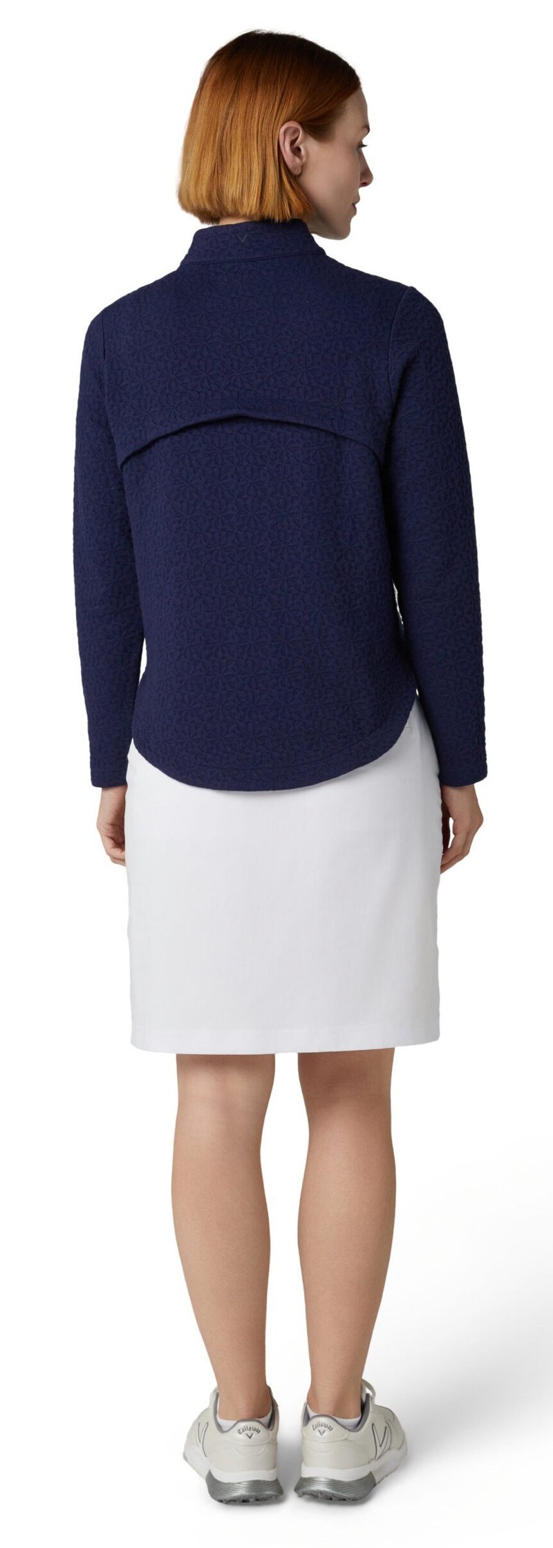 Callaway 1/2 Zip Quilted Knit sweatshirt femme, peacoat