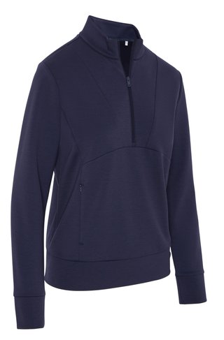 Callaway 1/2 Zip Soft Touch sweatshirt femme, peacoat