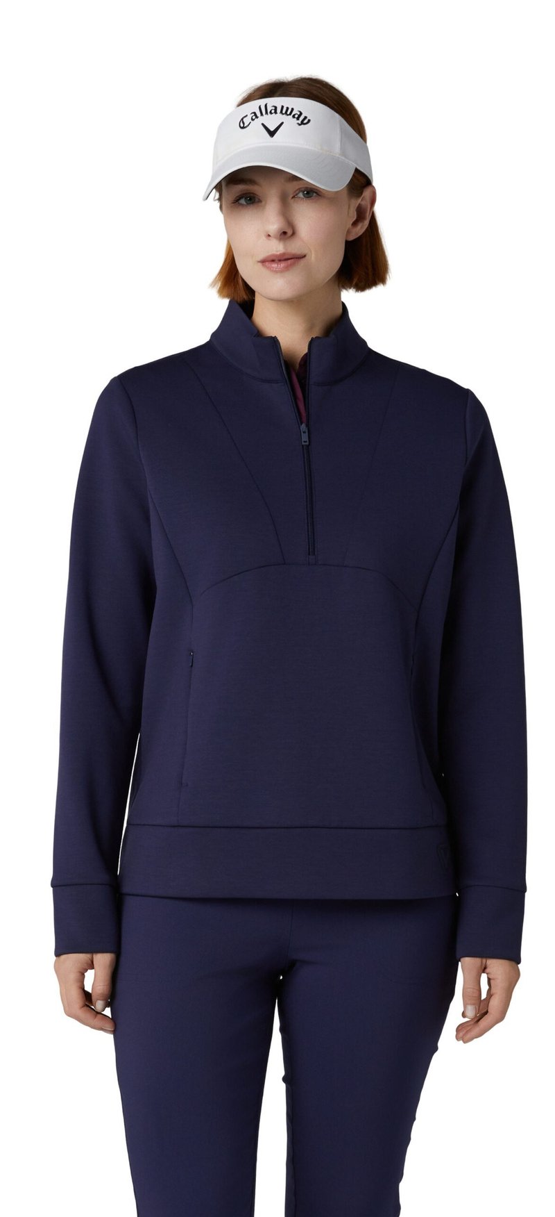 Callaway 1/2 Zip Soft Touch sweatshirt femme, peacoat
