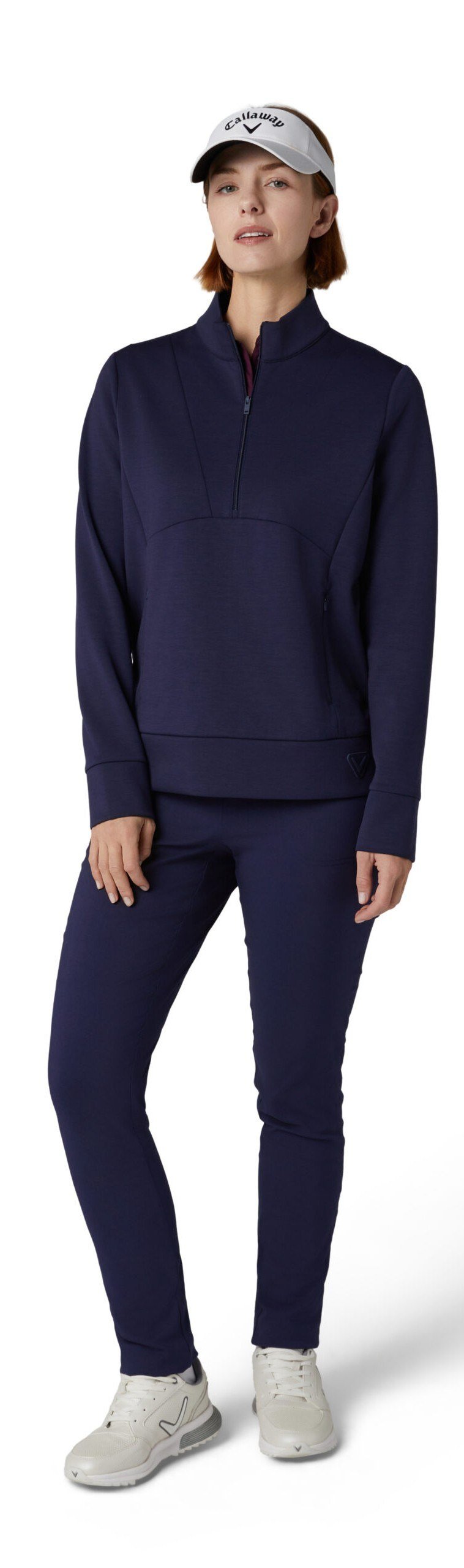 Callaway 1/2 Zip Soft Touch sweatshirt femme, peacoat