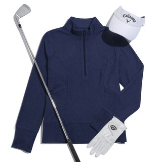 Callaway 1/2 Zip Soft Touch sweatshirt femme, peacoat