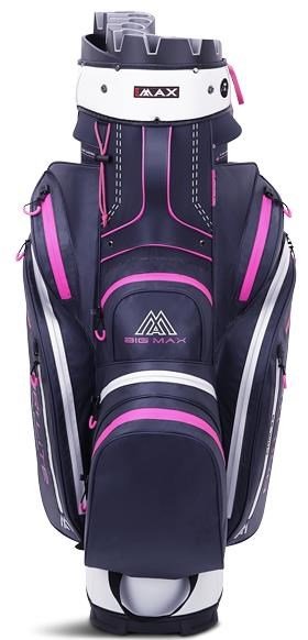 Big Max Dri Lite Silencio 2 Organizer cart bag, steel blue/argent/fuchsia
