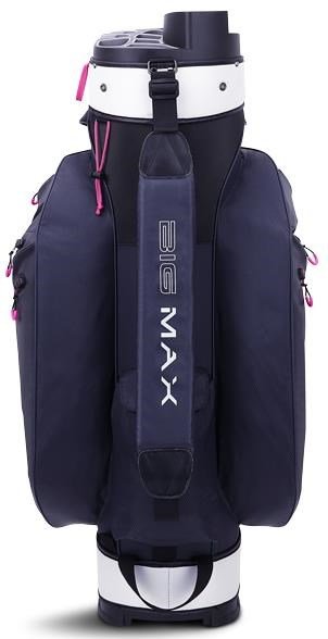 Big Max Dri Lite Silencio 2 Organizer cart bag, steel blue/argent/fuchsia