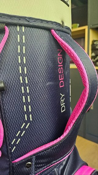 Big Max Dri Lite Silencio 2 Organizer cart bag, steel blue/argent/fuchsia