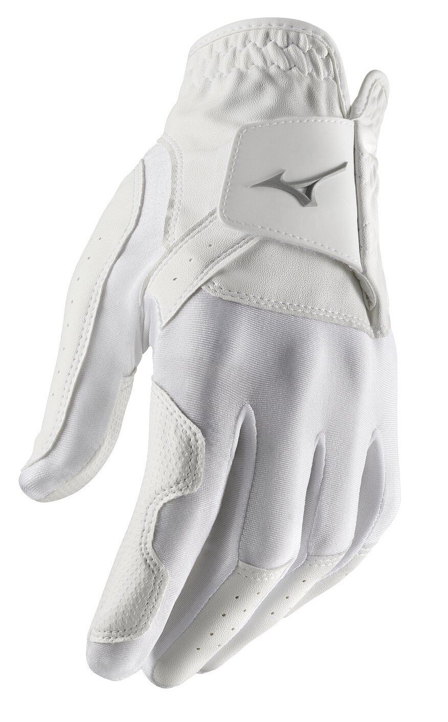 Mizuno Stretch gant de golf homme, blanc