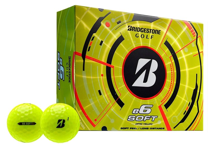 Bridgestone e6 Soft balles de golf 2025, jaunes
