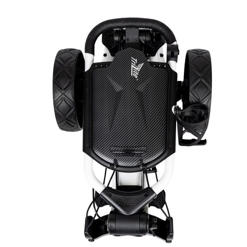 Axglo TriLite T-Flash carbon decor chariot manuel, blanc/noir