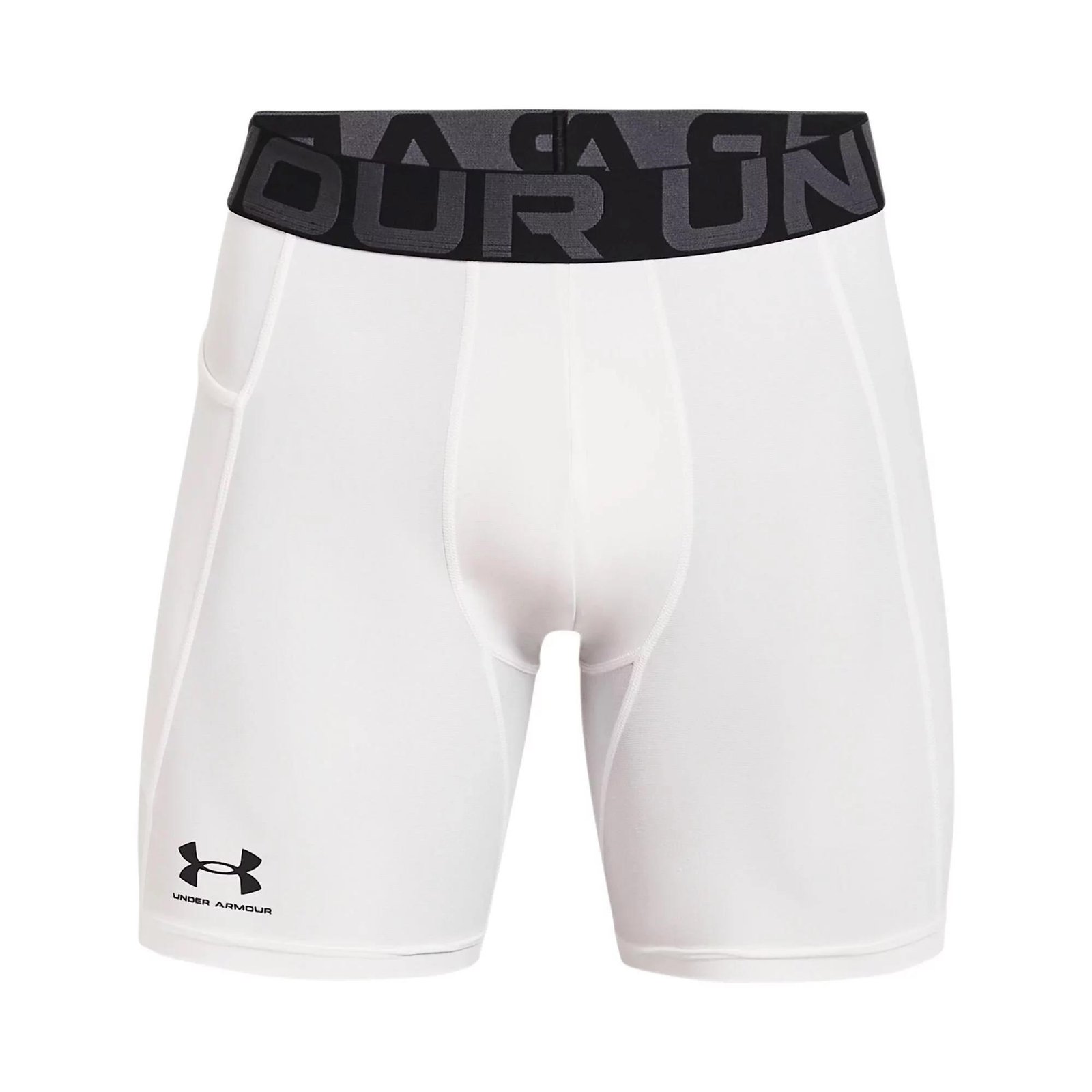 Under Armour HeatGear Shorts boxers de compression homme, blanc