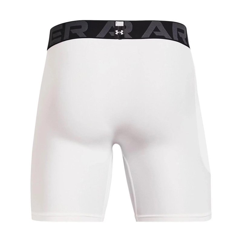 Under Armour HeatGear Shorts boxers de compression homme, blanc
