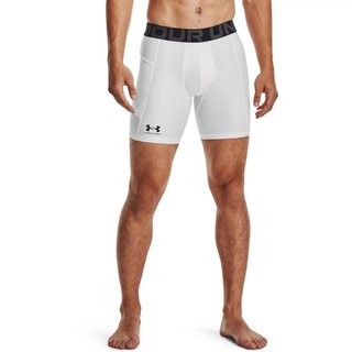 Under Armour HeatGear Shorts boxers de compression homme, blanc
