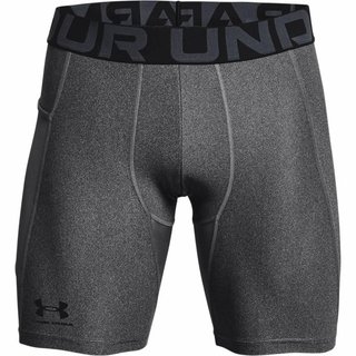 Under Armour HeatGear Shorts boxer de compression homme, carbon heather/black