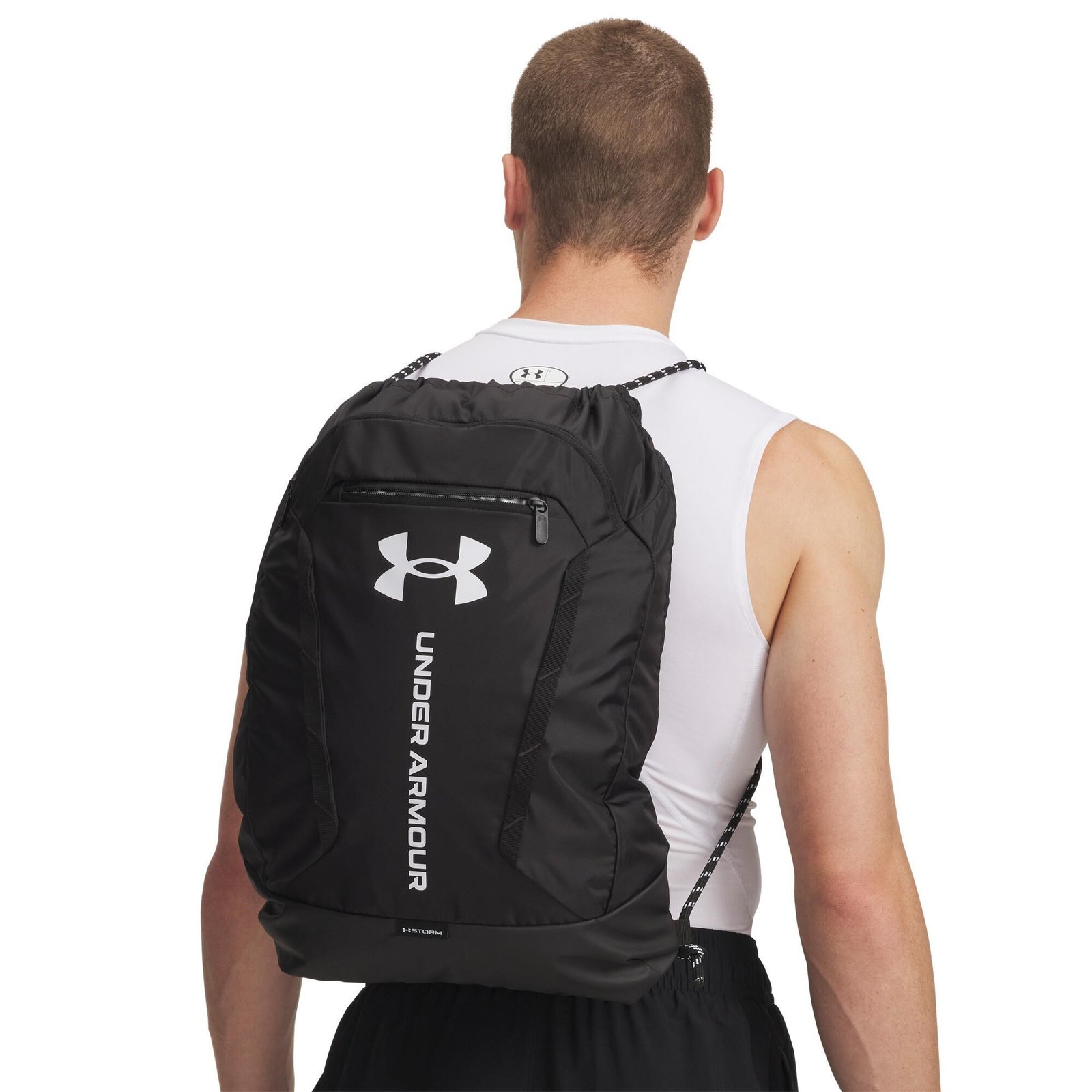 Under Armour Hustle Sackpack, noir