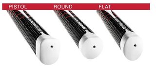 Golf Pride Reverse Taper grip putter FLAT MEDIUM, white cap