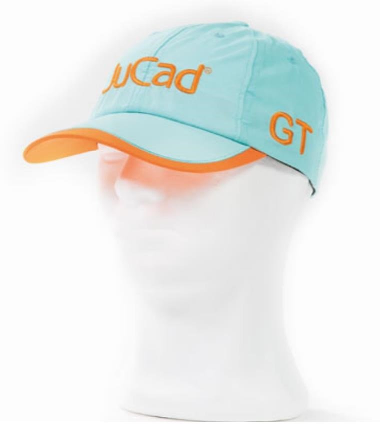 JuCad Soft cap GT casquette, bleue-orange avec logo JuCad GT