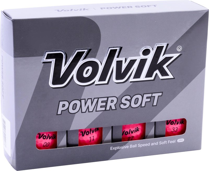 Volvik POWER Soft balles de golf, roses