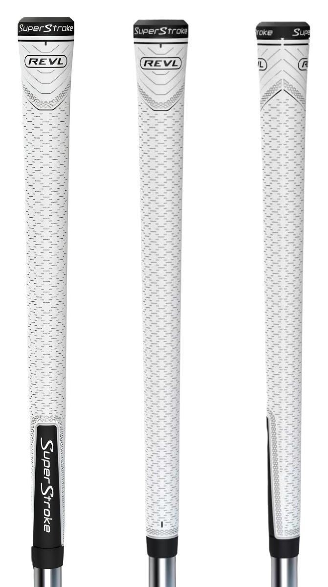 Super Stroke Superstroke REVL Player Club grip, blanc/noir, standard
