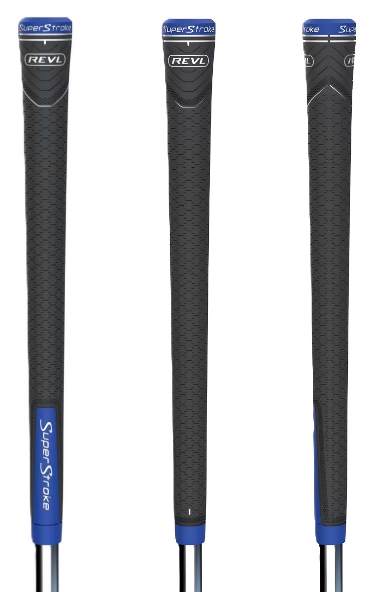 Superstroke REVL Player Club grip, gris/bleu, STANDARD