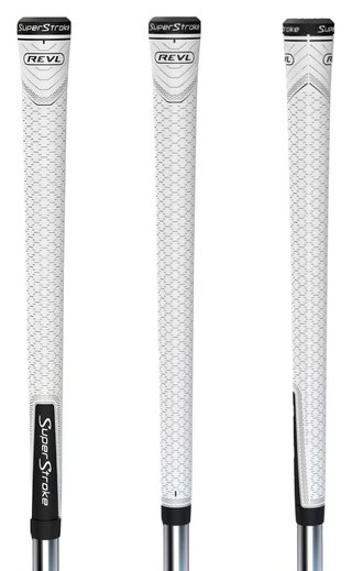 Super Stroke Superstroke REVL Player Club grip, blanc/noir, MIDSIZE