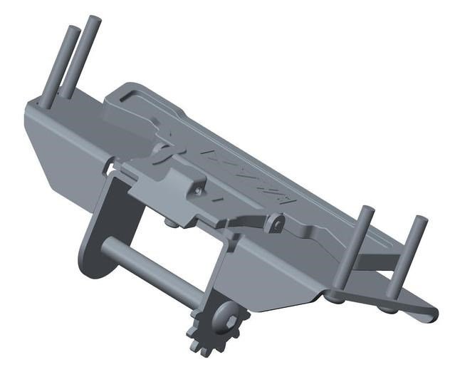 Big Max SPARE PART - Big Max Front Wheel Folding Mechanism for Blade IP/IP2 accessoire de chariot, noir