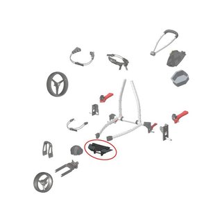Big Max SPARE PART - Big Max Front Wheel Folding Mechanism for Blade IP/IP2 accessoire de chariot, noir