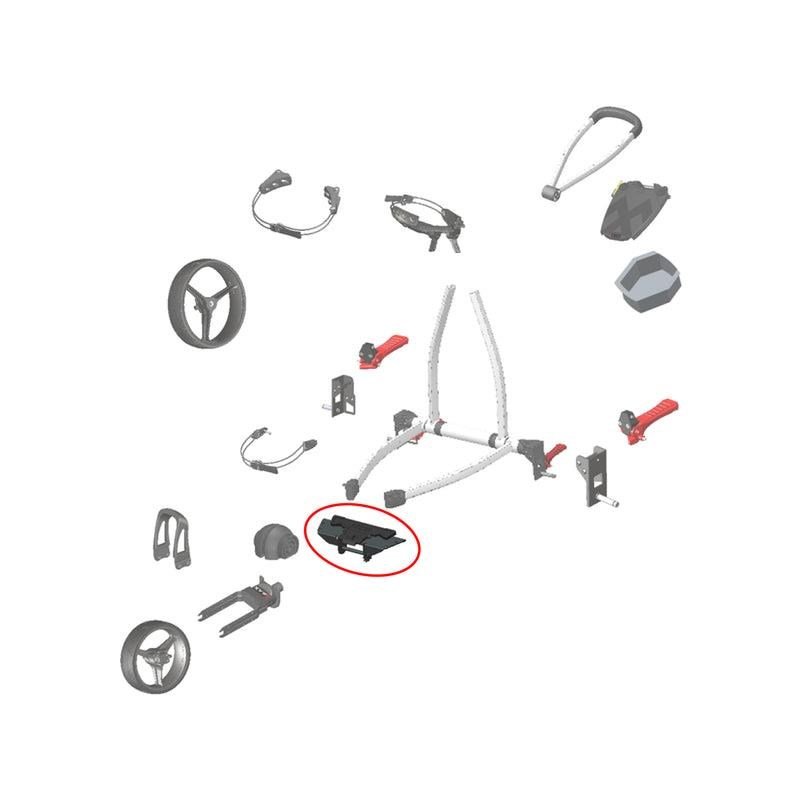 Big Max SPARE PART - Big Max Front Wheel Folding Mechanism for Blade IP/IP2 accessoire de chariot, noir