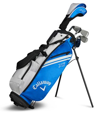 Callaway XJ-2 7PC set de golf junior, acier/graphite, + stand bag, bleu/blanc